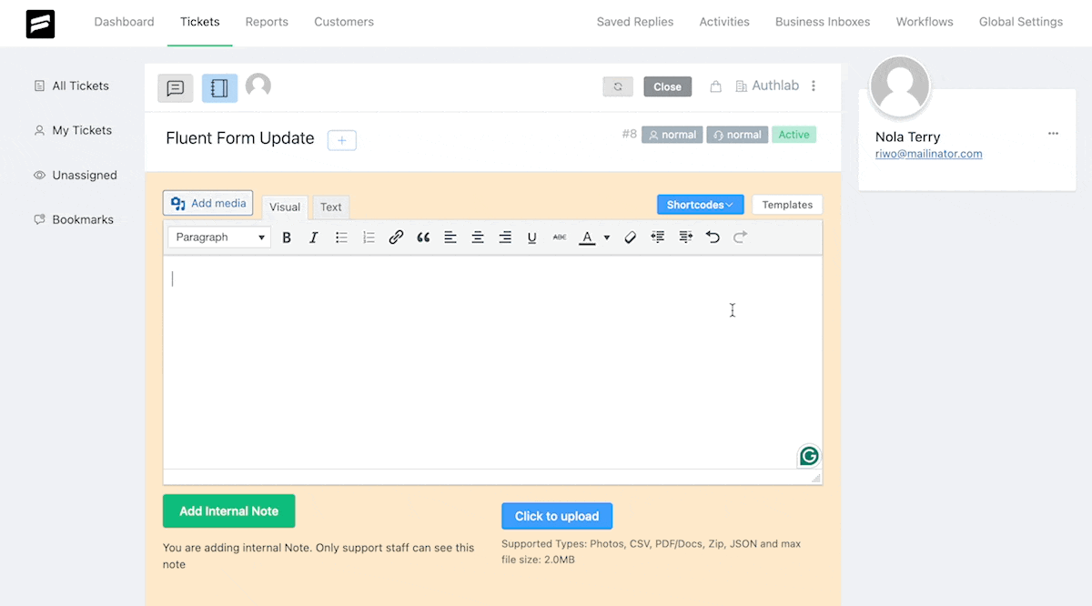 Templated replies gif