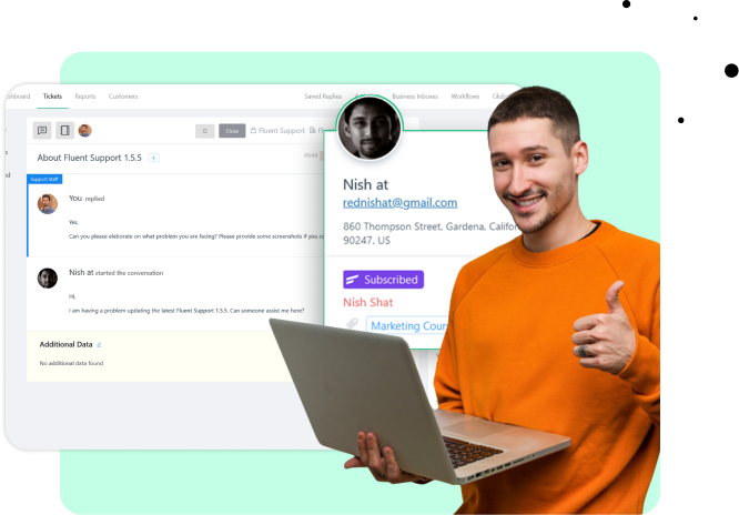 Contact Overview Widget - FluentCRM Integration - Fluent Support