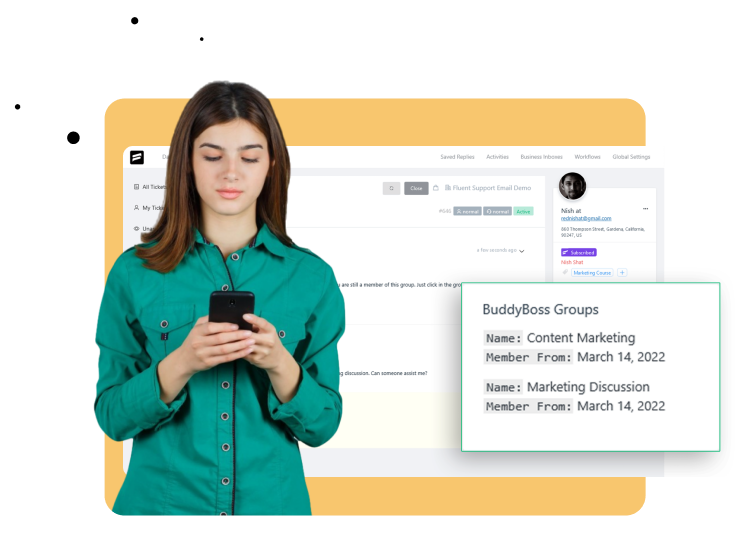 BuddyBoss Members History - BuddyBoss Integration - Fluent Support