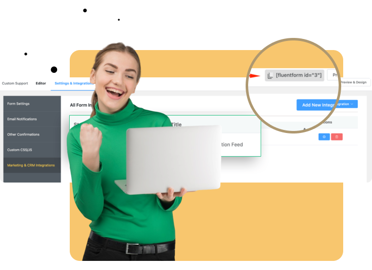 Have Support Forms Anywhere - Fluent Forms Integration - Fluent Support