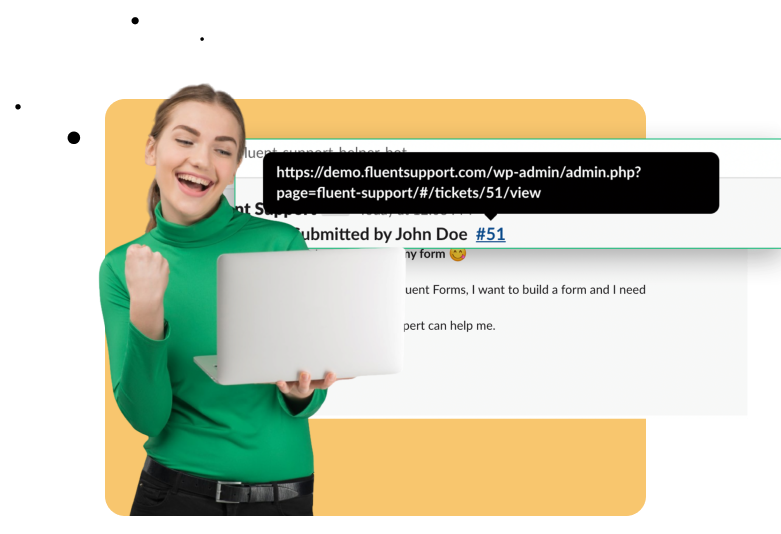 Redirect to Dashboard- Slack Integration - Fluent Support