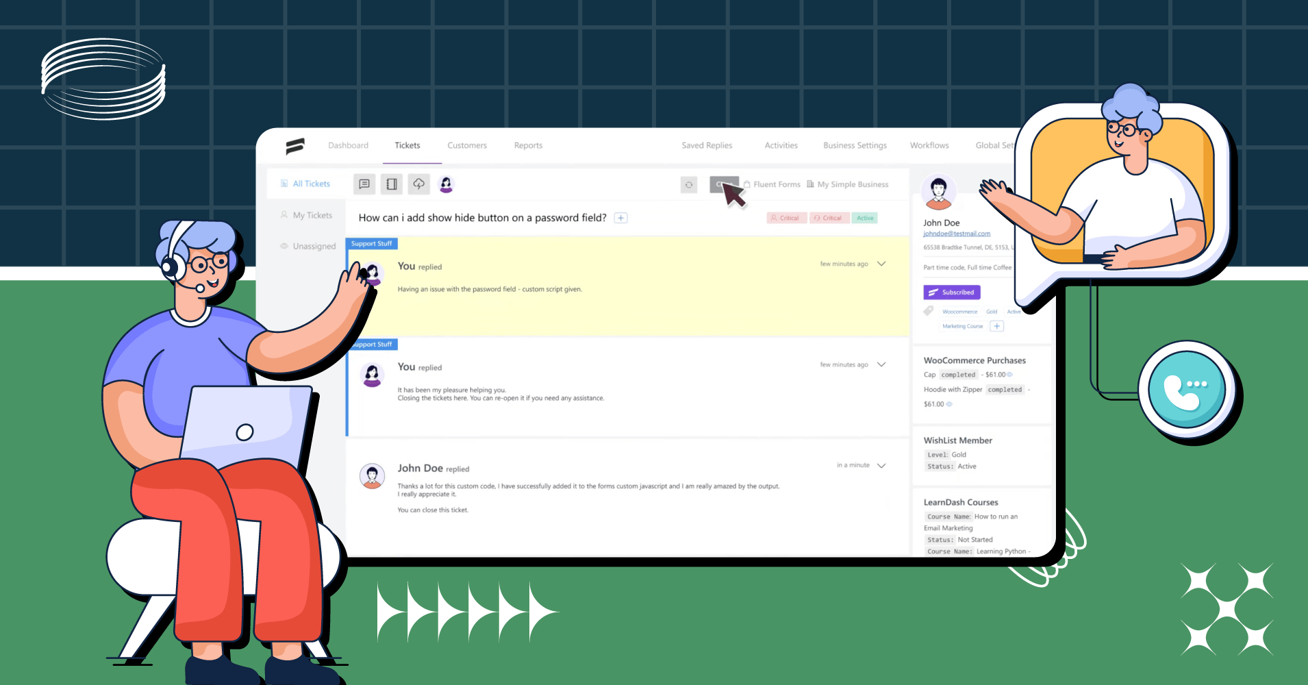 customer support ticket explanation
