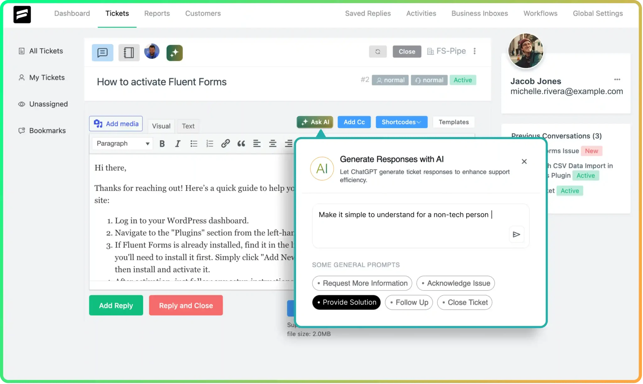 AI Generative Answer