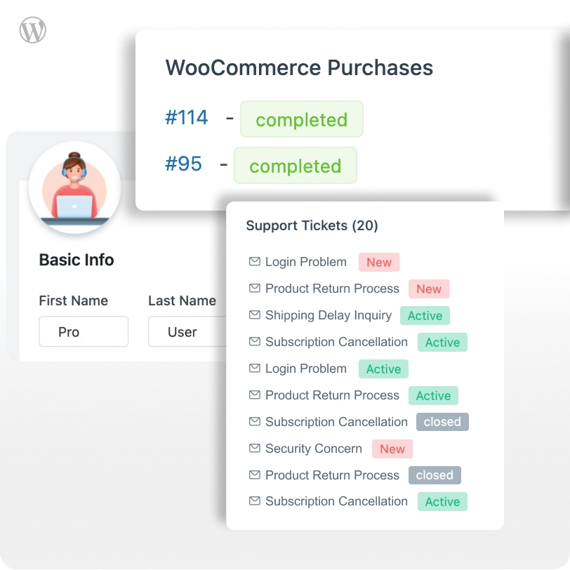 Customer History - Fluent Support (Home 25)