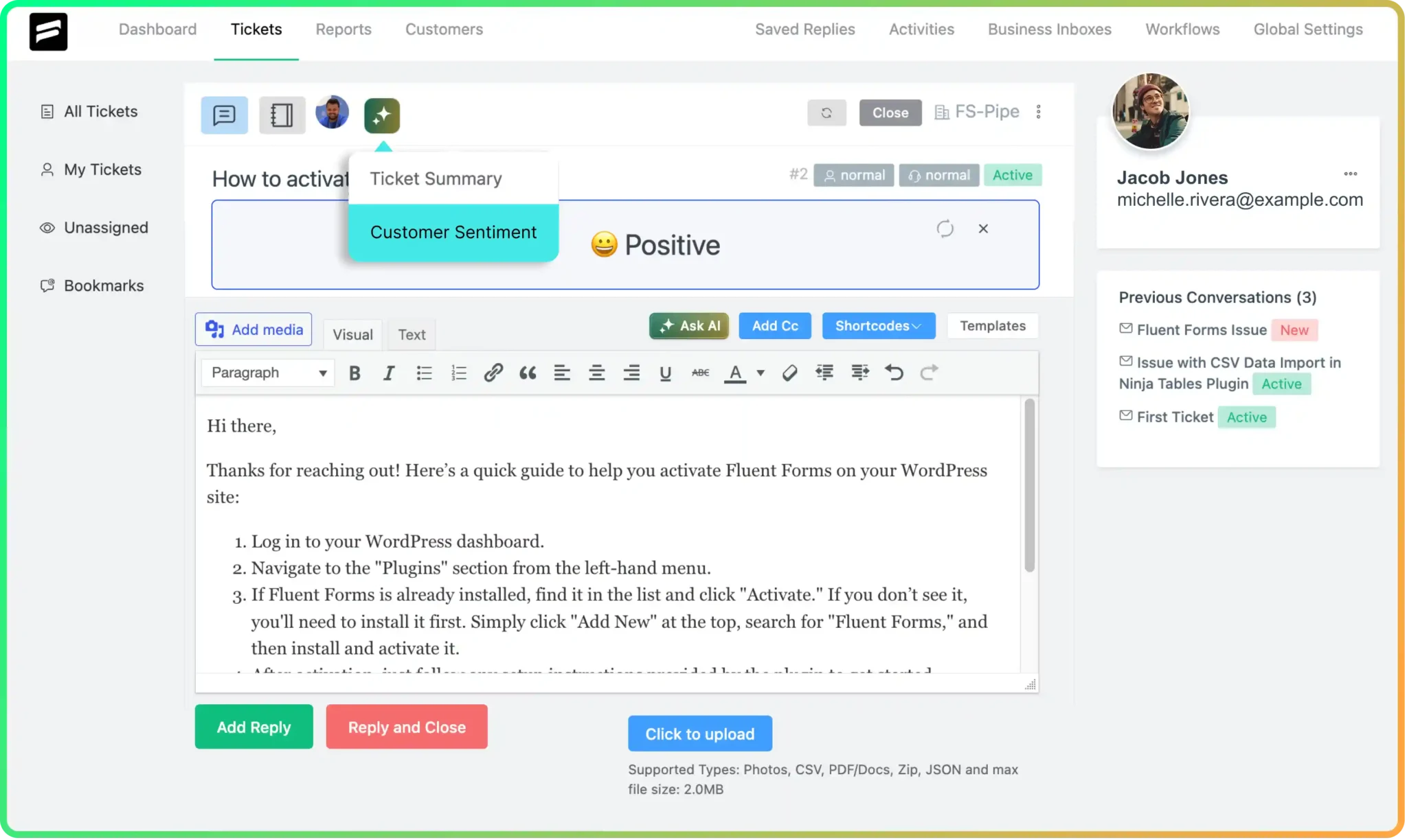 AI customer sentiment analysis
