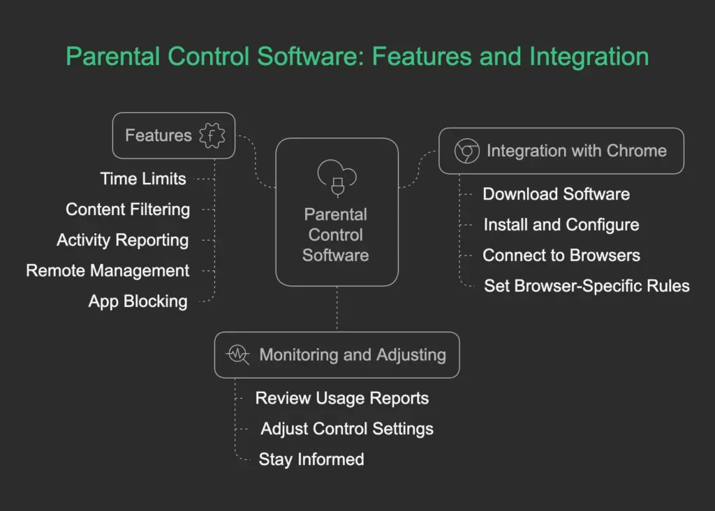Utilizing parental control software