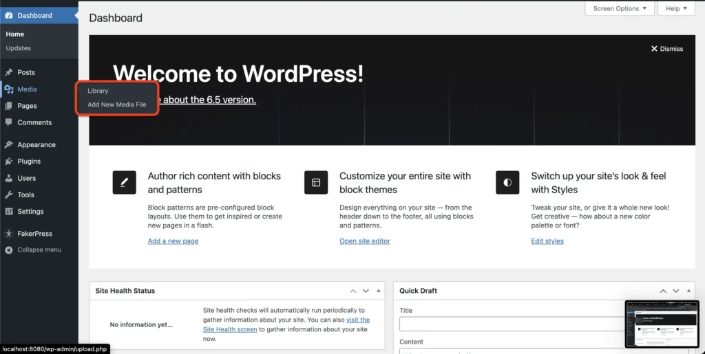 WordPress Media
