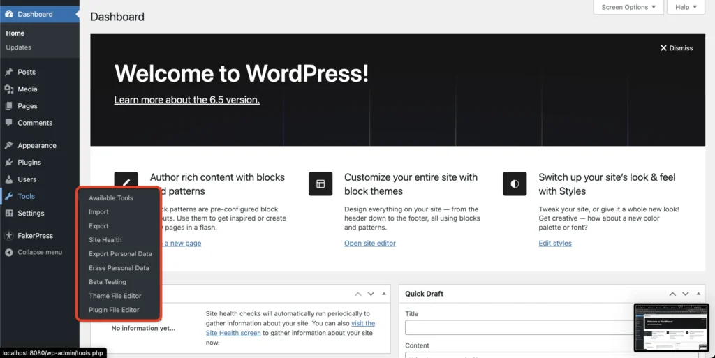 WordPress Tools